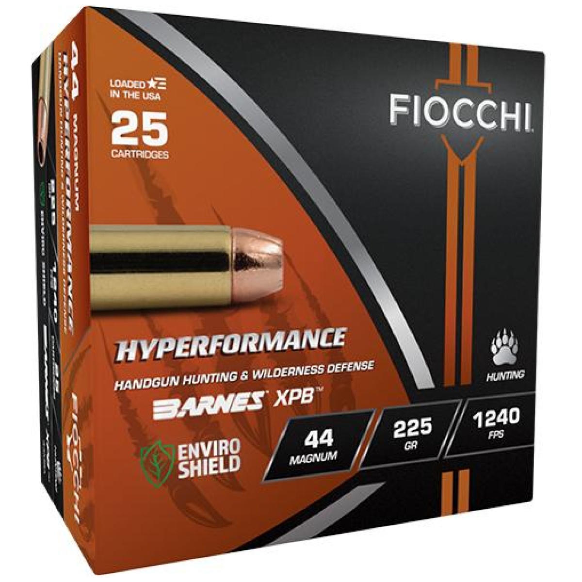 Xn44mba. Jpg - fiocchi hyperformance hunt handgun ammunition. 44 rem mag 225gr hp 1240 fps 25/ct - xn44mba