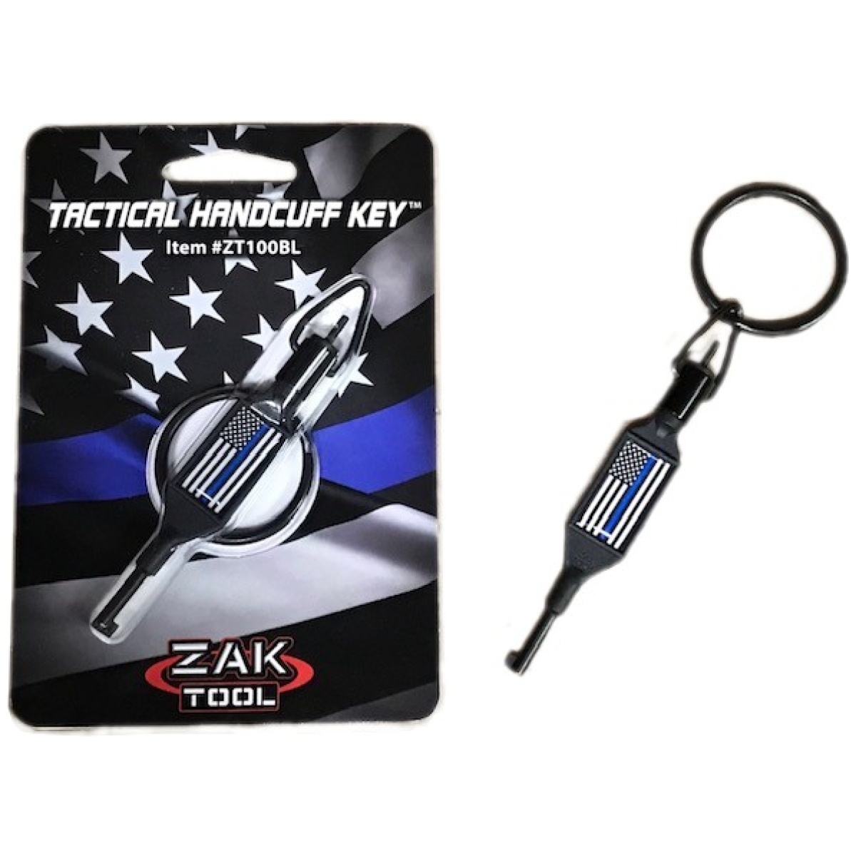 Zak-100-bl. Jpg - swivel key/ thin blue line - zak 100 bl