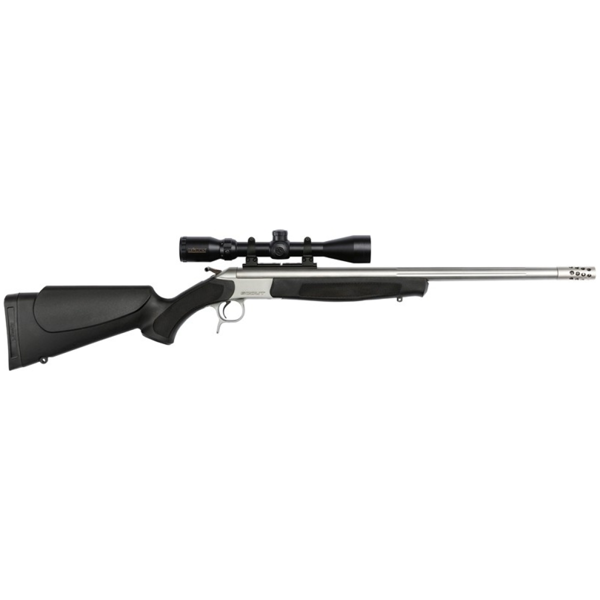 Gcr4806ssc_scoped. Jpg - cva scout td 45-70 25" - w/brake 3-9x40 ss/black syn - gcr4806ssc scoped