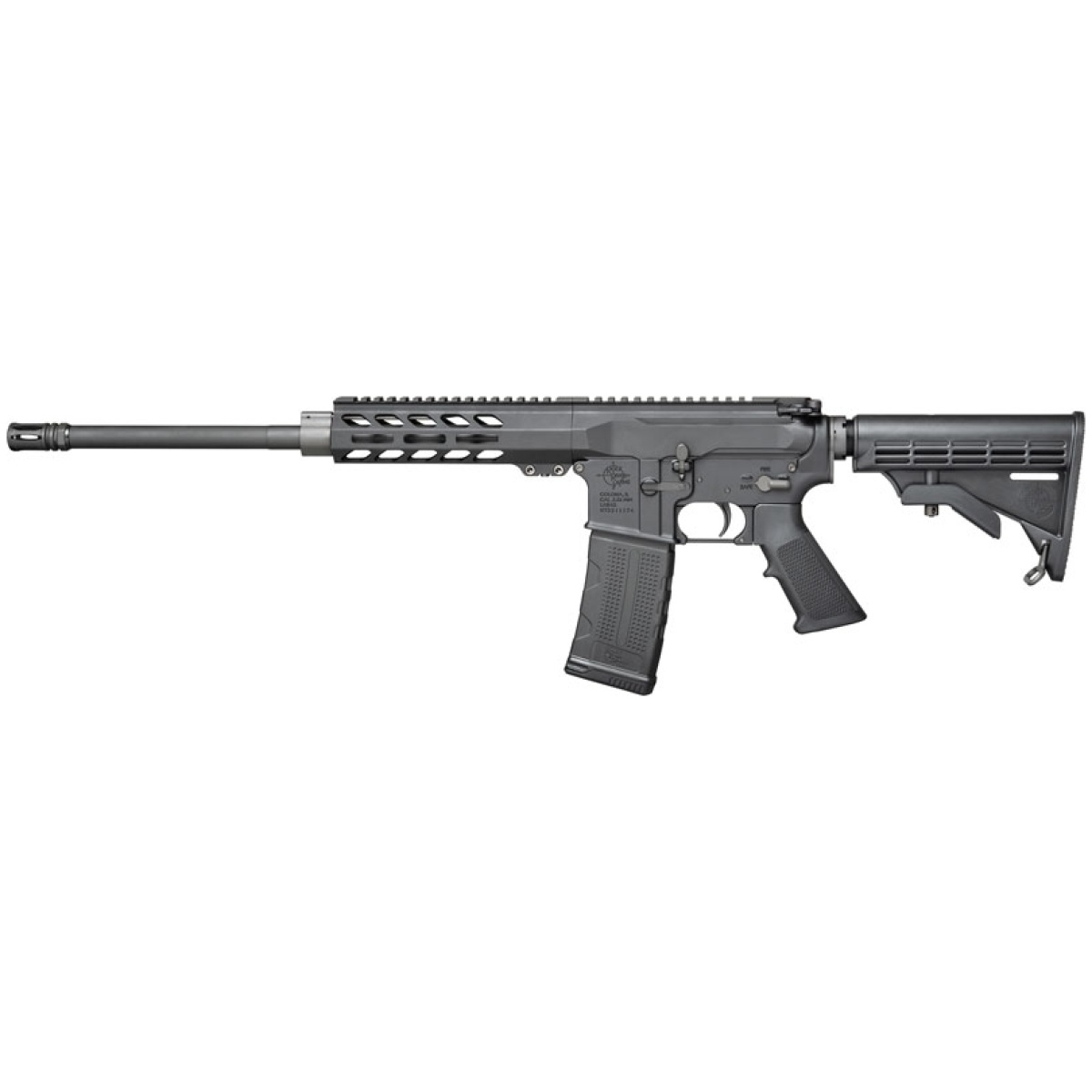 Gds1850_left. Jpg - rra rrage carbine 5. 56mm nato - 6 pos stk 16" bbl black - gds1850 left