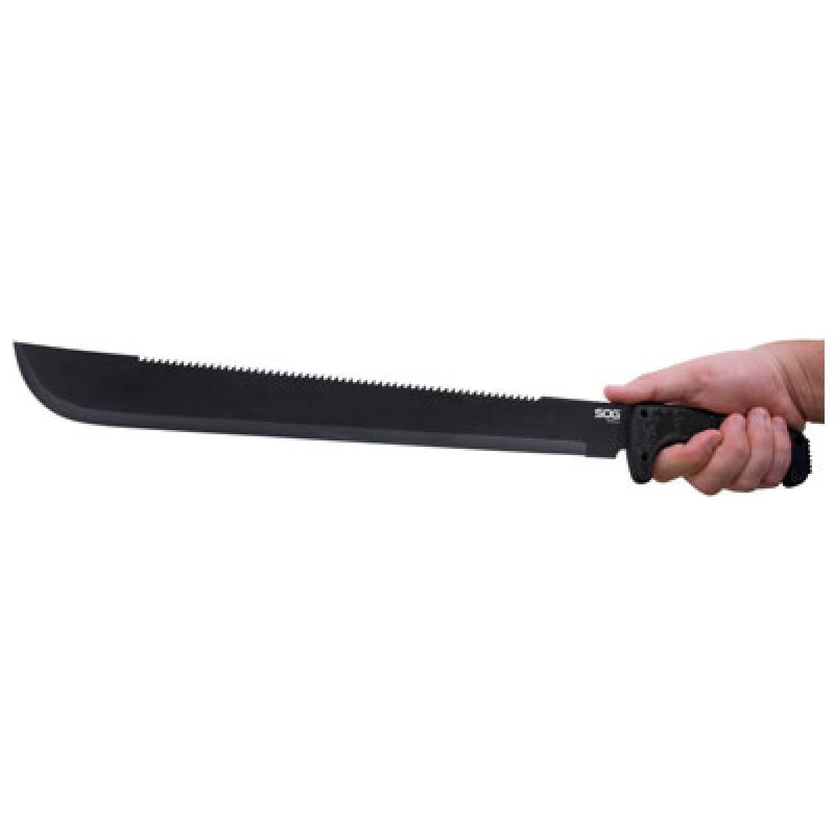 Mc02n_in-hand. Jpg - sog machete sogfari 18" - black w/sheath - mc02n in hand