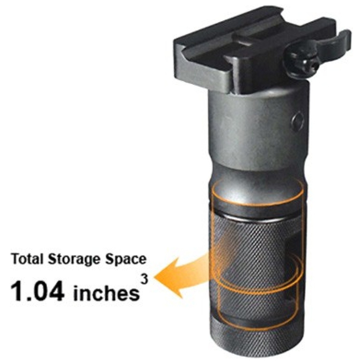 Mntgrp002sq_storage. Jpg - utg vertical foregrip 4. 7" - folding qd picatinny aluminum - mntgrp002sq storage