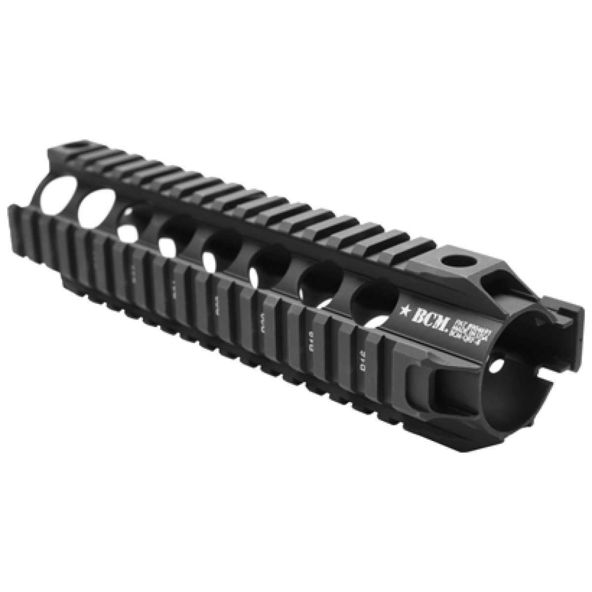 Qrf8556blk_back. Jpg - bcm rail picatinny free float - 8" black fits ar-15 - qrf8556blk back