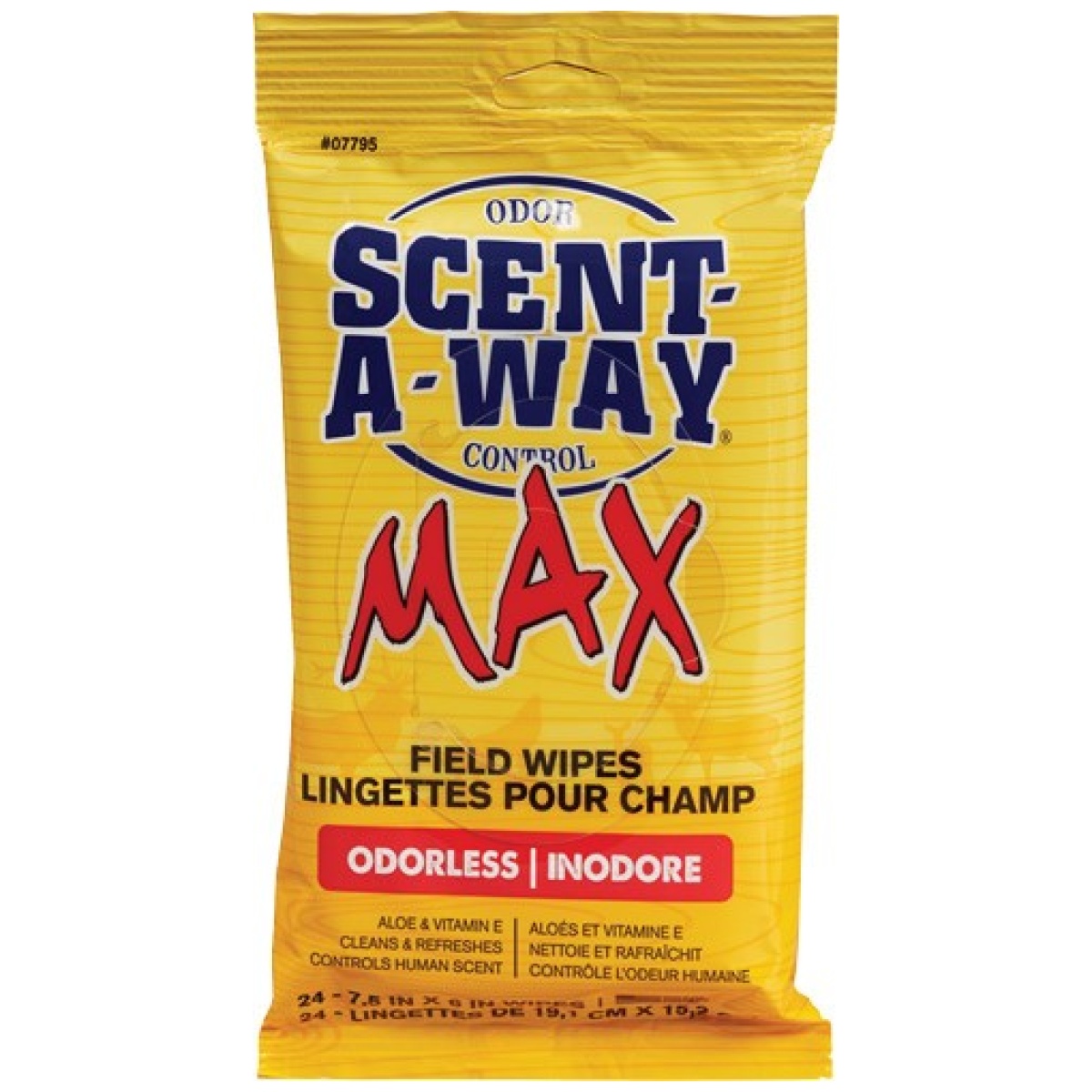 07795_1. Jpg - hs scent elimination field - wipes scent-a-way max 24pk - 07795 1