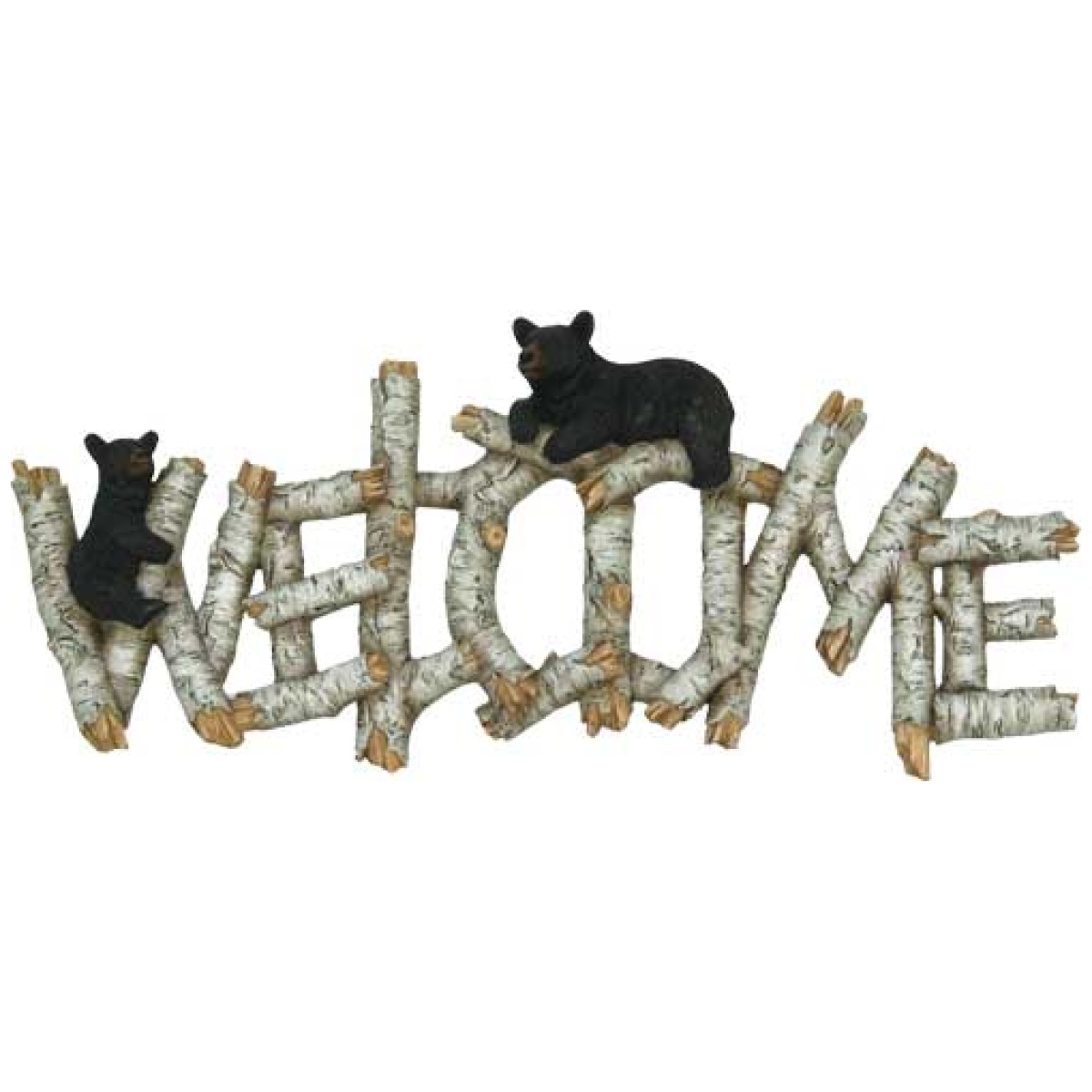 1383_1. Jpg - rivers edge birch bear welcome - plaque - 1383 1