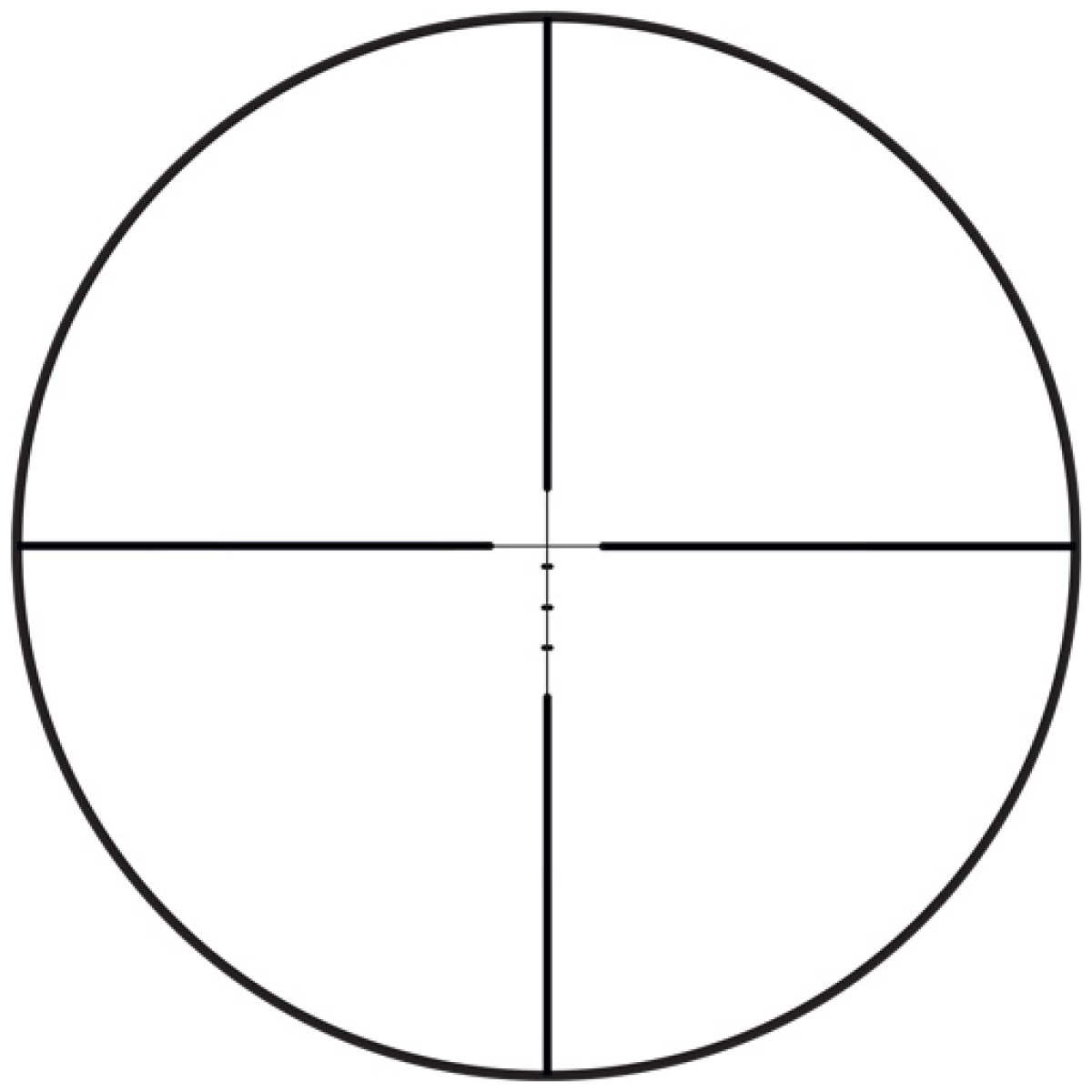 200279_reticle_1. Jpg - burris scope handgun 2-7x32 - ballistic plex matte - 200279 reticle 1