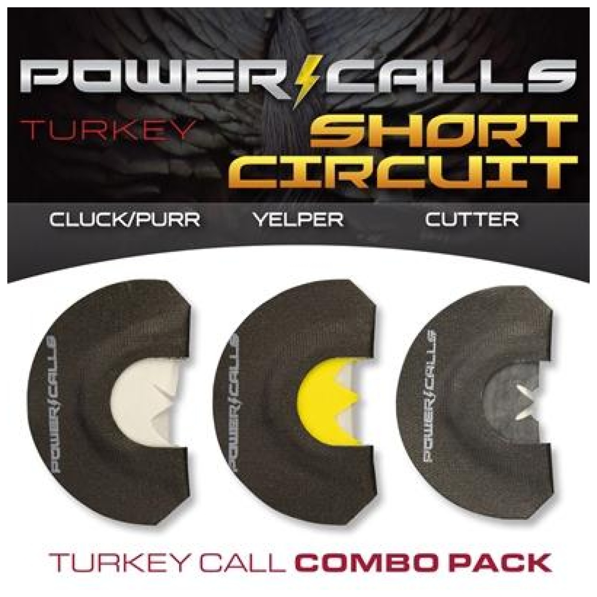 24226-6t. Jpg - higdon outdoors power calls short circuit combo pack - (cluck/purr yelper cutter) - 24226 6t