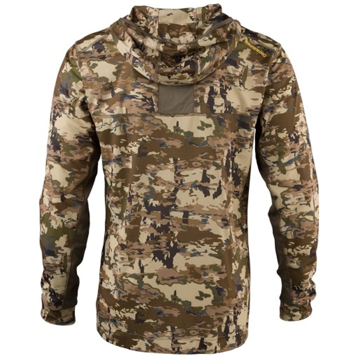 3010823505_back. Jpg - browning early season hooded - ls shirt 1/4 zip auric xx-lrg - 3010823505 back