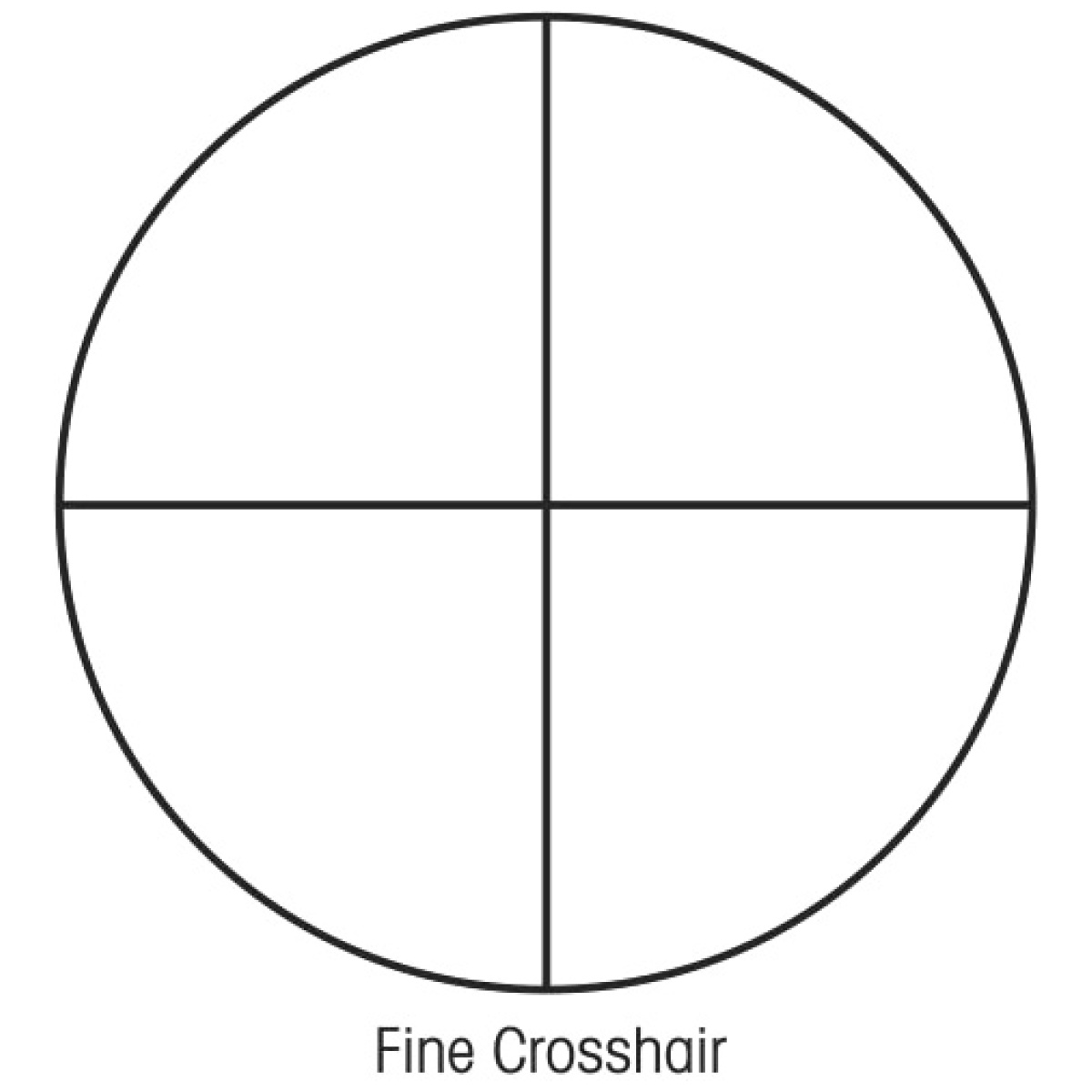 31019_reticle. Jpg - sightron scope sih 3-9x32 - rimfire fine crosshair matte - 31019 reticle