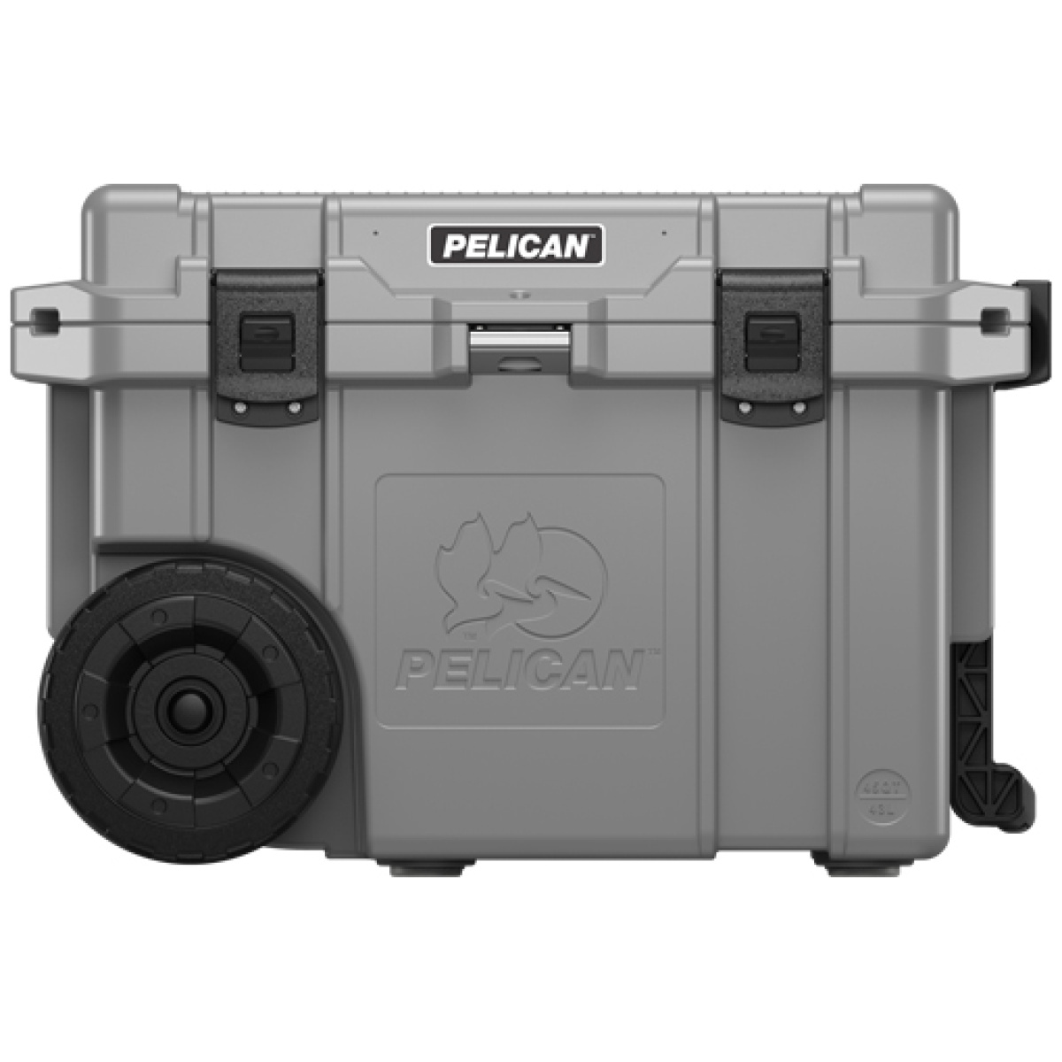 45qw6dkgry. Jpg - pelican cooler im 45 quart w/ - heavy duty wheels graphite - 45qw6dkgry