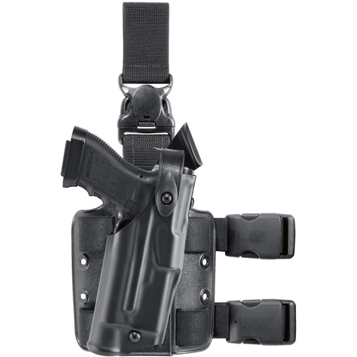 6305-8325-131. Jpg - model 6305 als/sls tactical holster w/ quick-release leg strap for glock 17 w/ light - 6305 8325 131