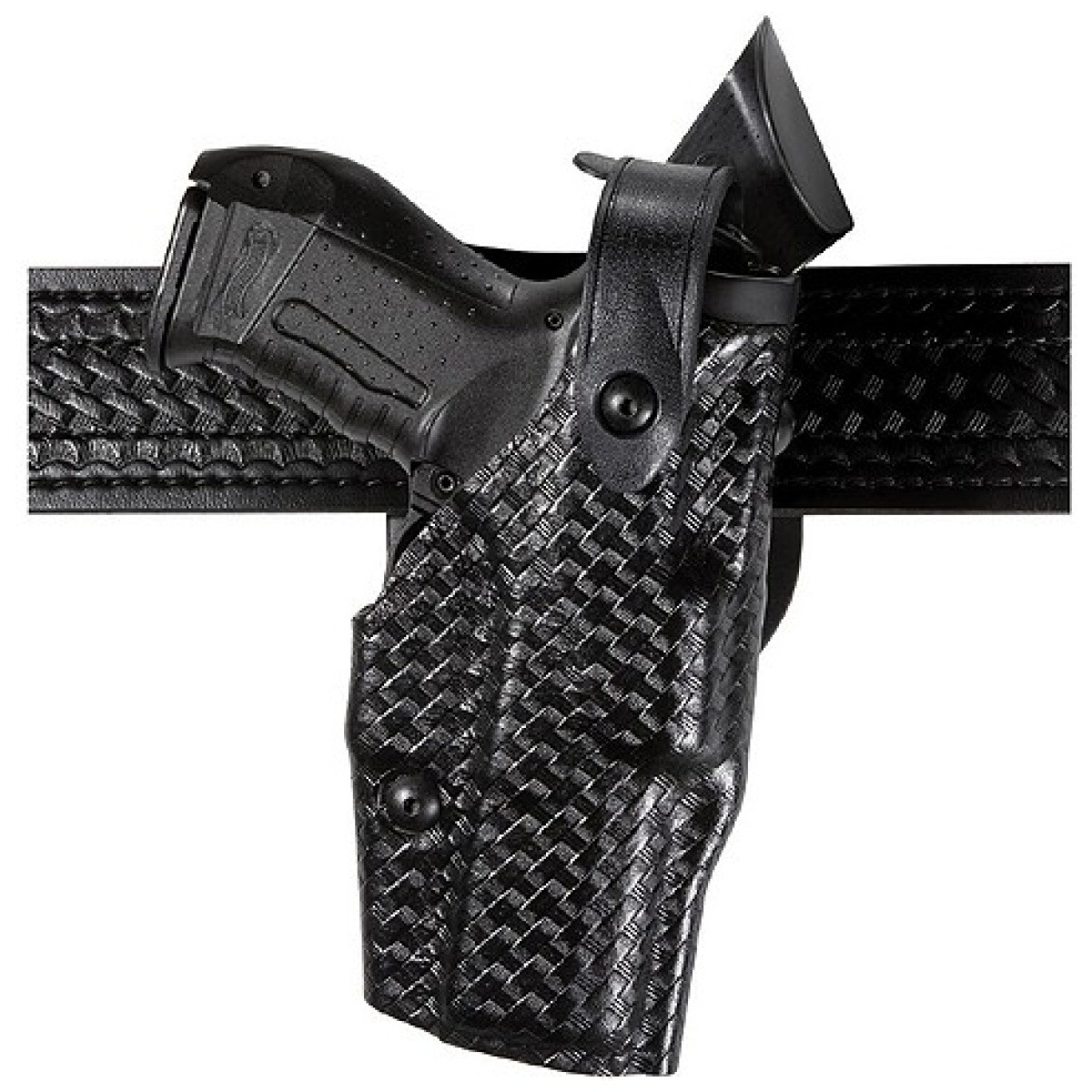 6360-74-481. Jpg - model 6360 als/sls mid-ride, level iii retention duty holster for sig sauer p228 - 6360 74 481