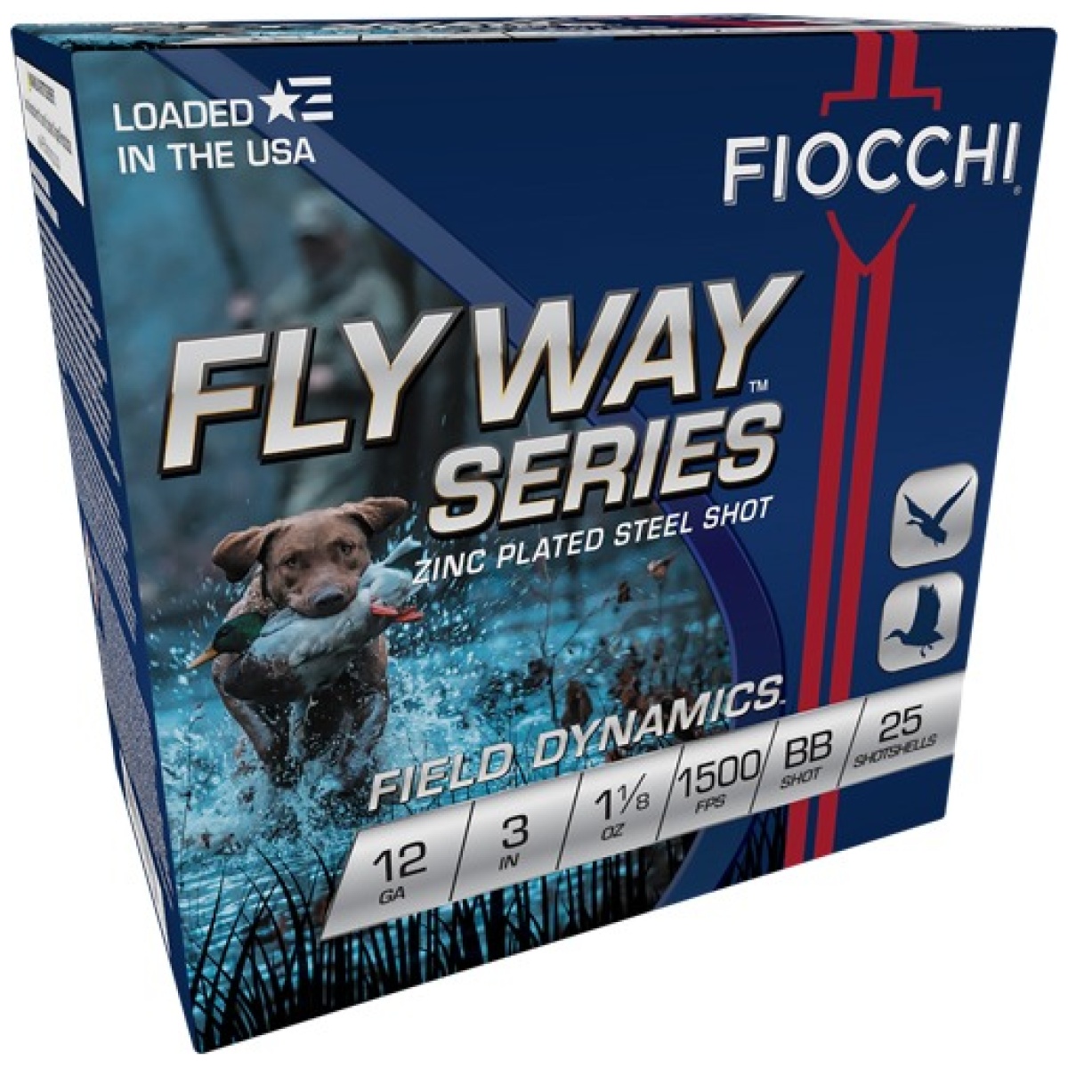 A123stbb. Jpg - fiocchi flyway 12ga 3" 1-1/8oz - #bb 1500fps 25rd 10bx/cs - a123stbb