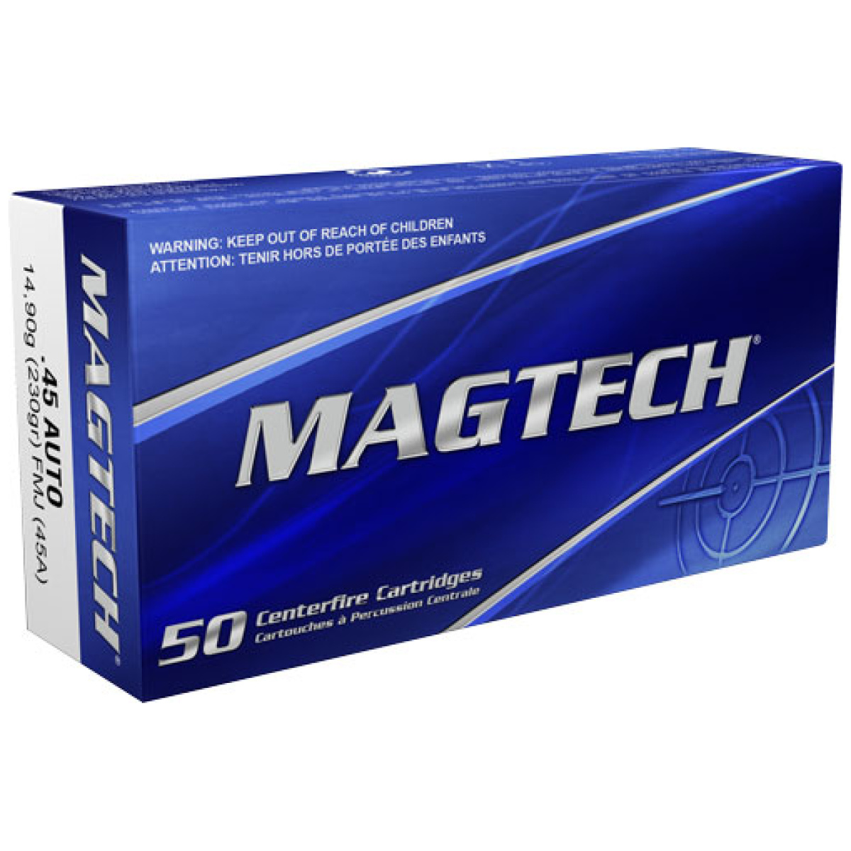 A45a. Jpg - magtech 45 acp 230gr fmj - 50rd 20bx/cs - a45a