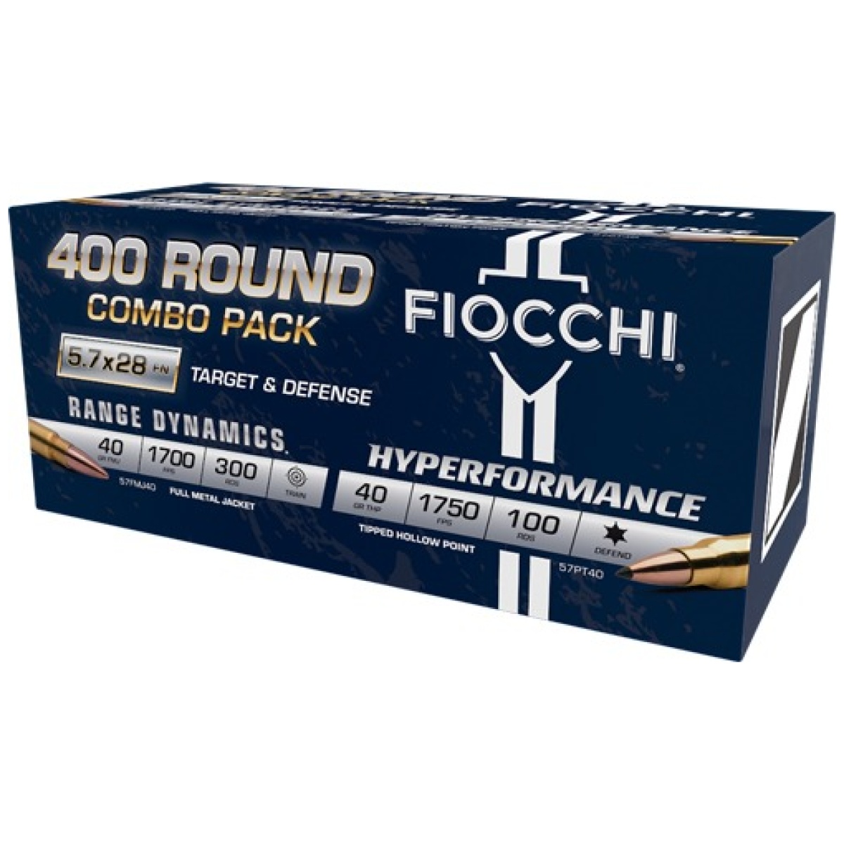 A57compt-1. Jpg - fiocchi 5. 7x28 300rd 40gr fmj - 100rd 40gr jhp combo pack - a57compt 1