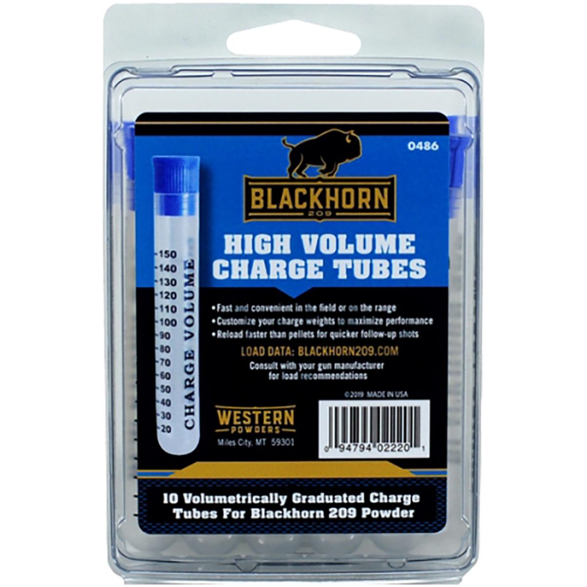 Aa0486. Jpg - blackhorn 209 150 charge tubes 10 pack - aa0486