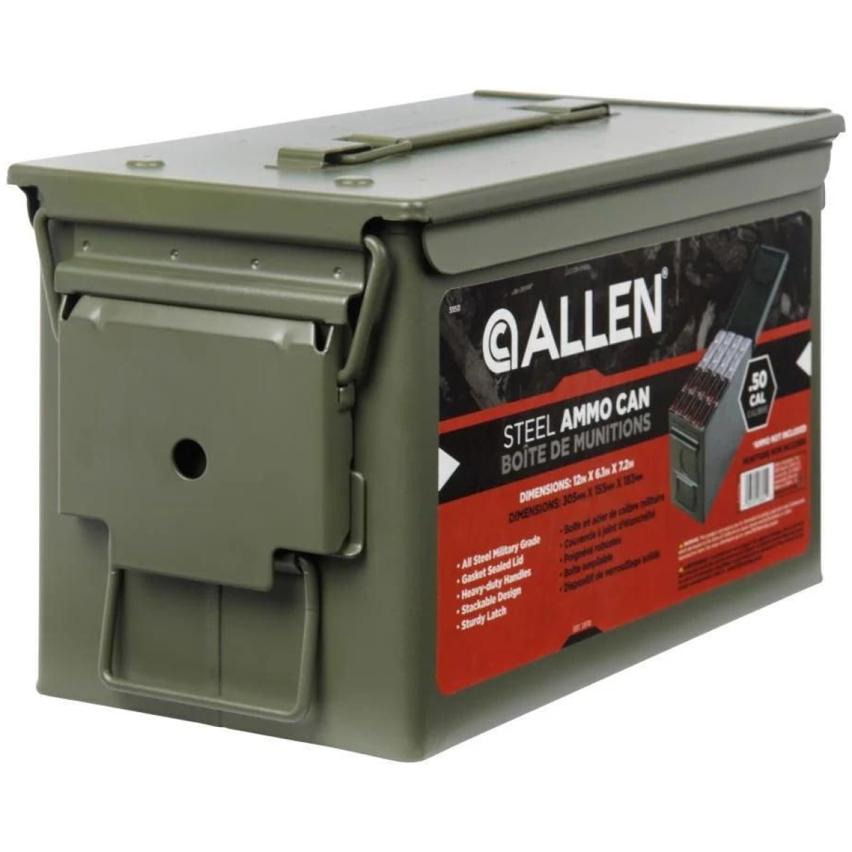 An5950-1. Jpg - allen steel ammo can. 50 cal od green - an5950 1