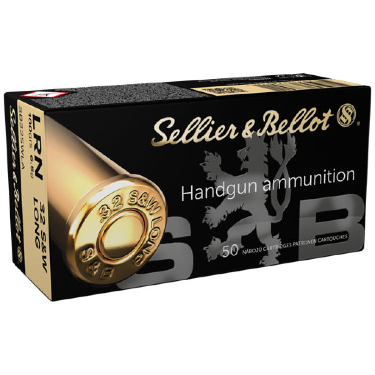 Asb32swla_1. Jpg - s&b 32 s&w long 100gr lead-rn - 50rd 30bx/cs - asb32swla 1