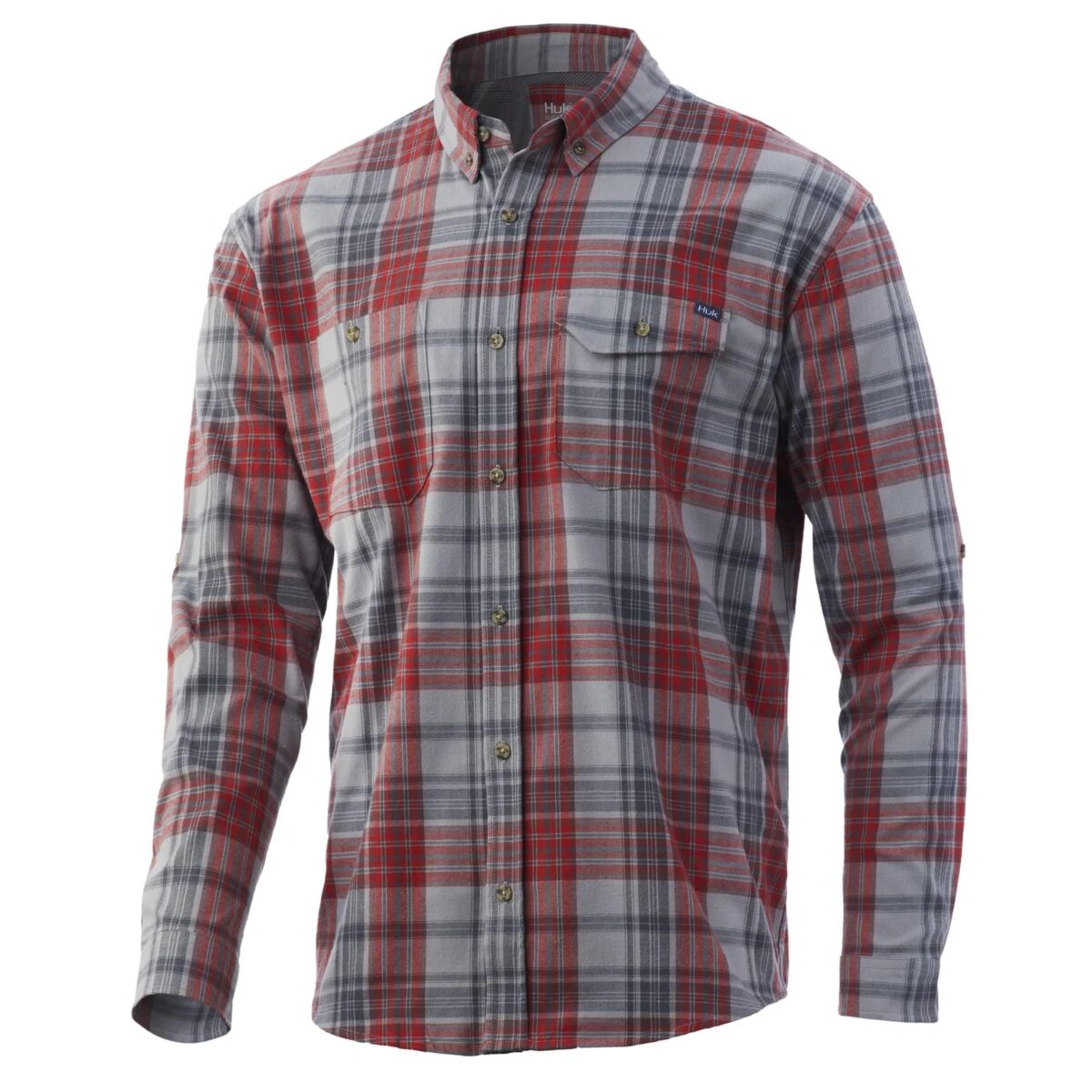 Ath1500136013m_4. Jpg - huk rutledge fishing flannel volcanic ash s - ath1500136013m 4