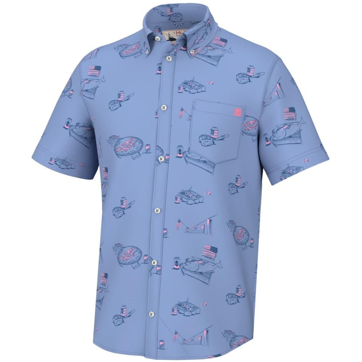 Ath1500198445-1. Jpg - huk americookin kona short sleeve shirt quiet harbor l - ath1500198445 1