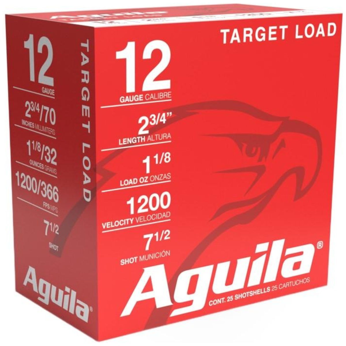 Au1chb1357_1. Jpg - aguila heavy target shotshells 12 ga 2-3/4" 1-1/8oz 1200 fps #7. 5 25/ct - au1chb1357 1