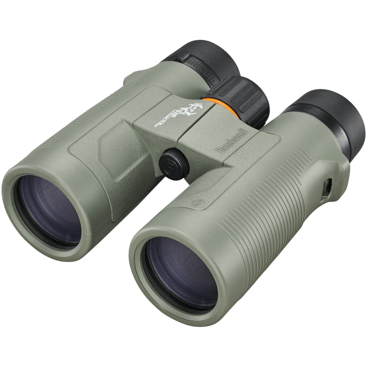 Bu-234210h_trophyxlt_10x42_bonecollector_frontl202800229. Png - bushnell 10x42 bone collector binocular roof with harness box green - bu