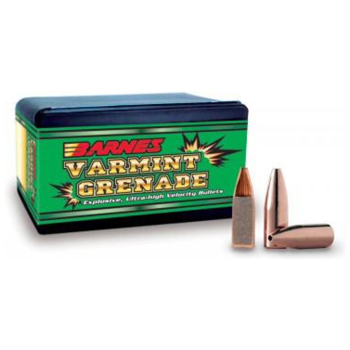 Bx30094. Jpg - barnes varmint grenade rifle bullets. 20 cal. 204" 26 gr vgfb 250/ct - bx30094