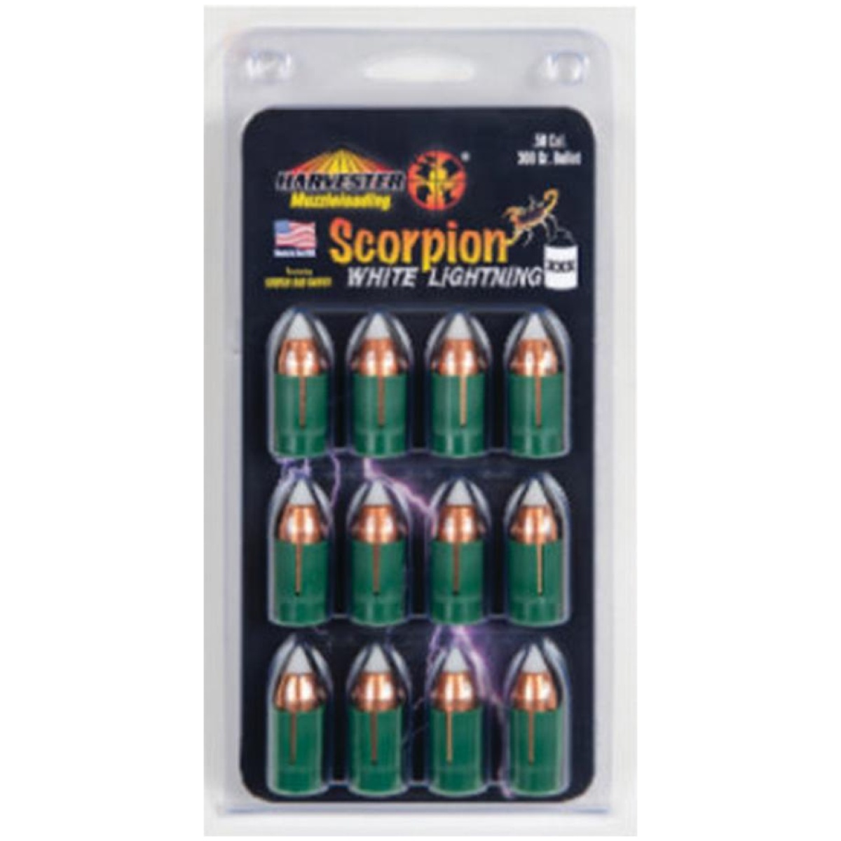 Crh14430. Jpg - harvester muzzleloading. 50 cal crushed rib sabot 458 cal. Bullets 12/pk - crh14430