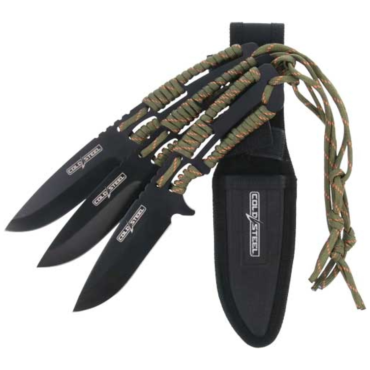 Csth44kvd3pk. Jpg - cold steel throwing knives - 4. 4" blade 3-pack w/sheath - csth44kvd3pk