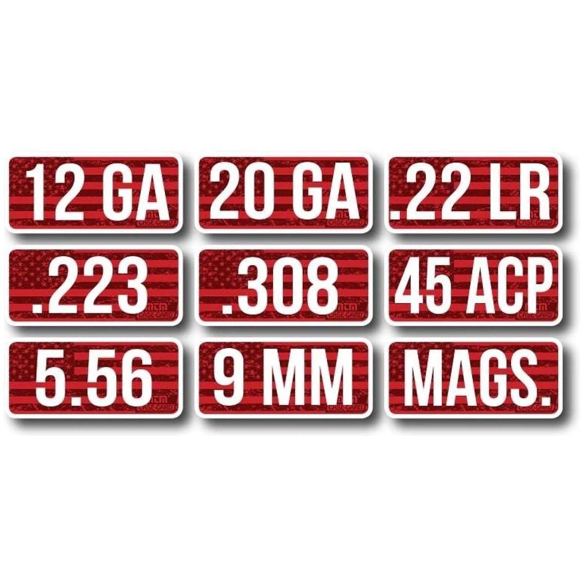 Caliber-labels. Jpg - mtm ammo caliber labels 12 ga red 8/ct - caliber labels