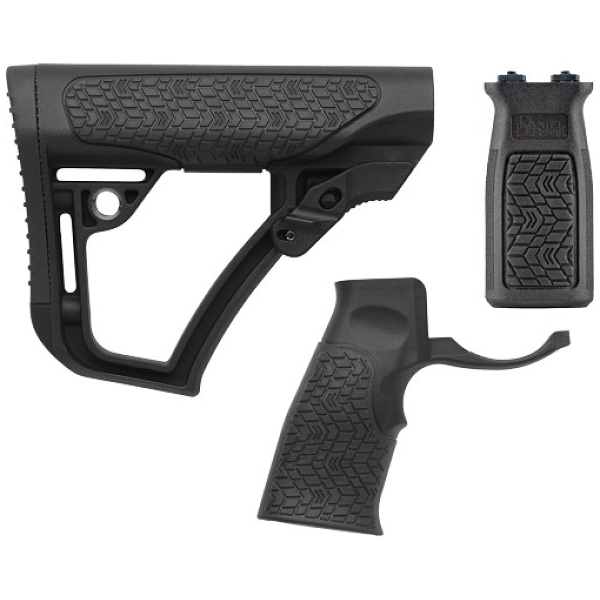 Dd65006. Jpg - daniel def. Ar15 furniture kit - m-lok milspec black - dd65006