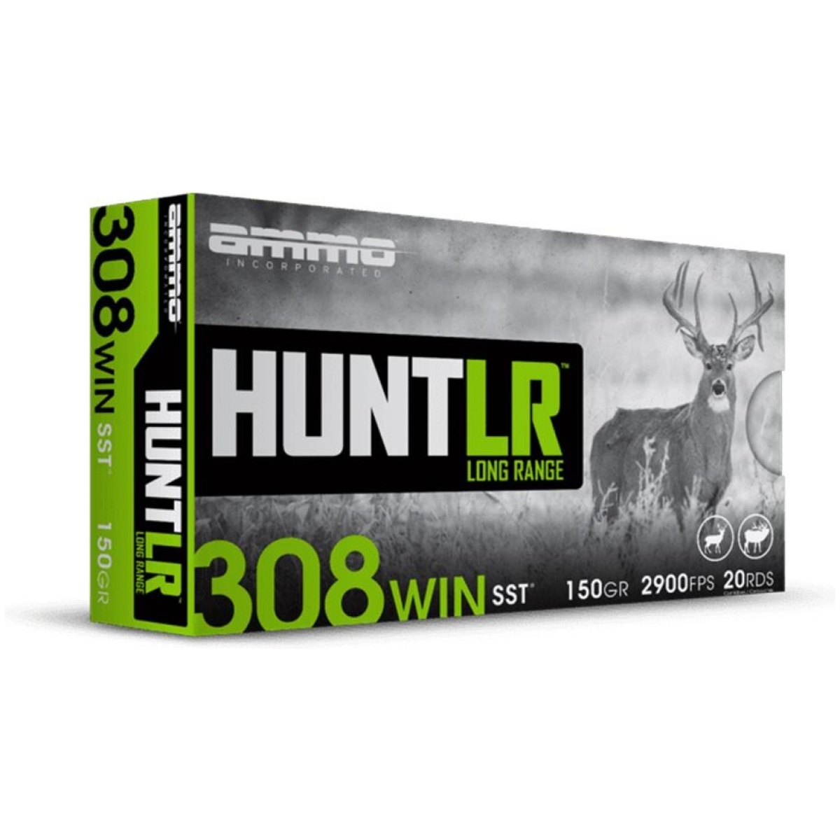 Dh308150ssta20-1. Jpg - ammo inc. Hunt lr rifle ammunition. 308 win 150 gr pt 2900 fps 20/ct - dh308150ssta20 1