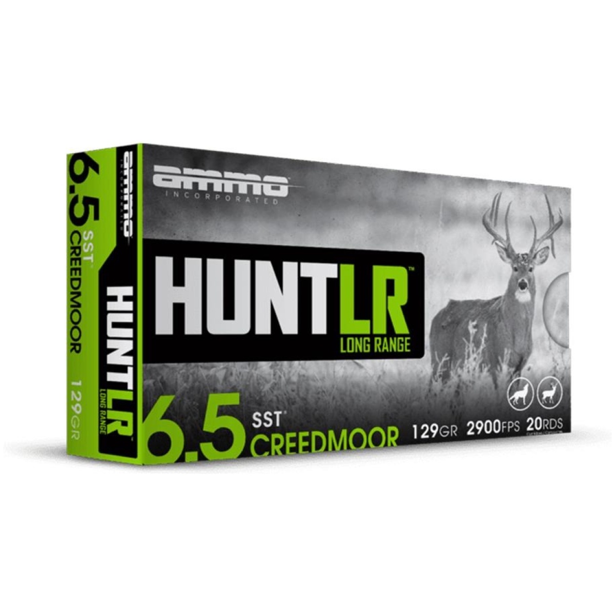 Dh65cm129ssta20-1. Jpg - ammo inc. Hunt lr rifle ammunition 6. 5 creedmoor 129 gr pt 2900 fps 20/ct - dh65cm129ssta20 1