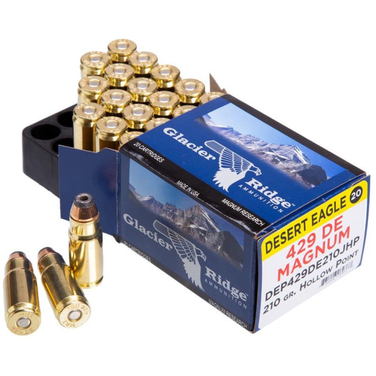 Dxdep429de210jhp. Jpg - magnum research desert eagle ammunition. 429 de 210 gr jhp 20/ct - dxdep429de210jhp