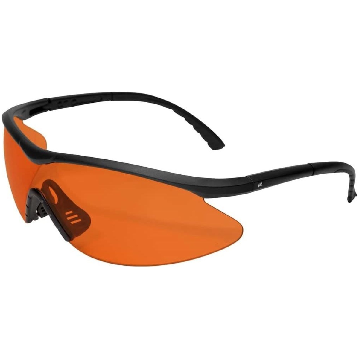 Eexfl610. Jpg - edge eyewear fastlink shooting glasses black frame with orange g15 vapor shield lens - eexfl610