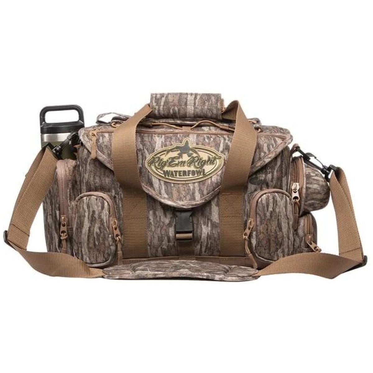 Em080bl. Jpg - rig 'em right shell shocker standard blind bag mossy oak bottomland - em080bl