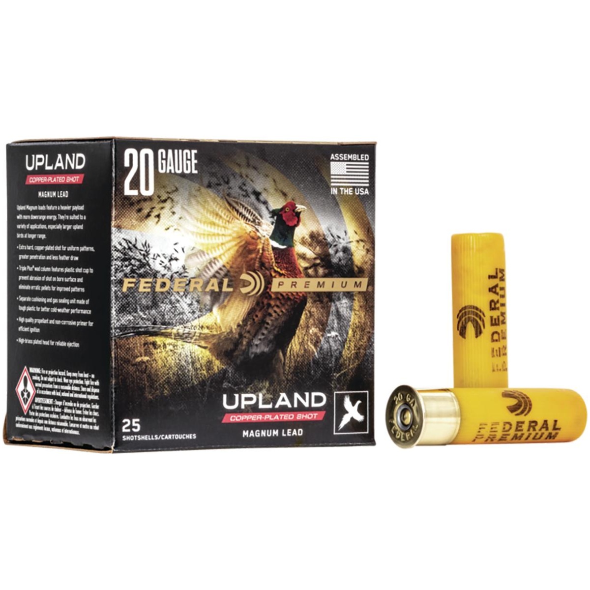 Fap2585. Jpg - federal wing-shok magnum shotshells 20ga 3" 1-1/4oz 1300 fps #5 25/ct - fap2585