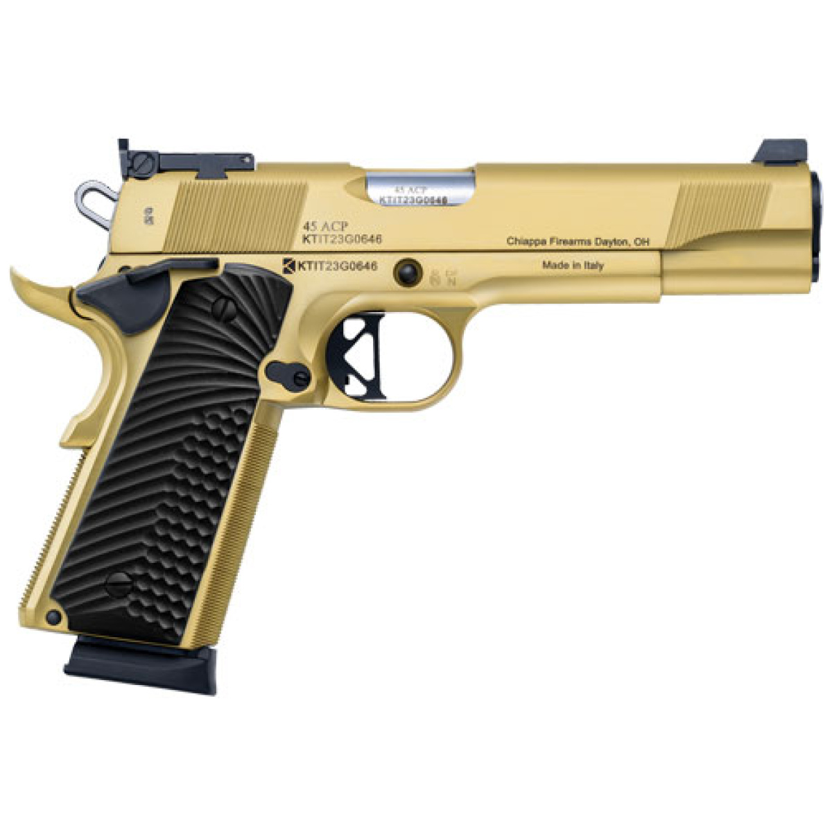 G440182. Jpg - charles daly 1911 empire grade - 45acp 5" fs 8rd g10 grip gold - g440182