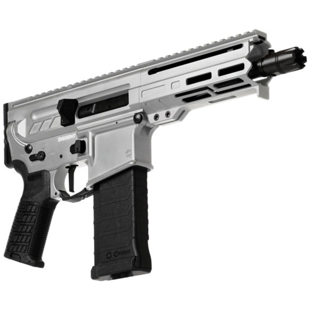 G54aa847ti_angle. Jpg - cmmg pistol dissent mk4 5. 7x28 - mm 6. 5" 32rd titanium - g54aa847ti angle