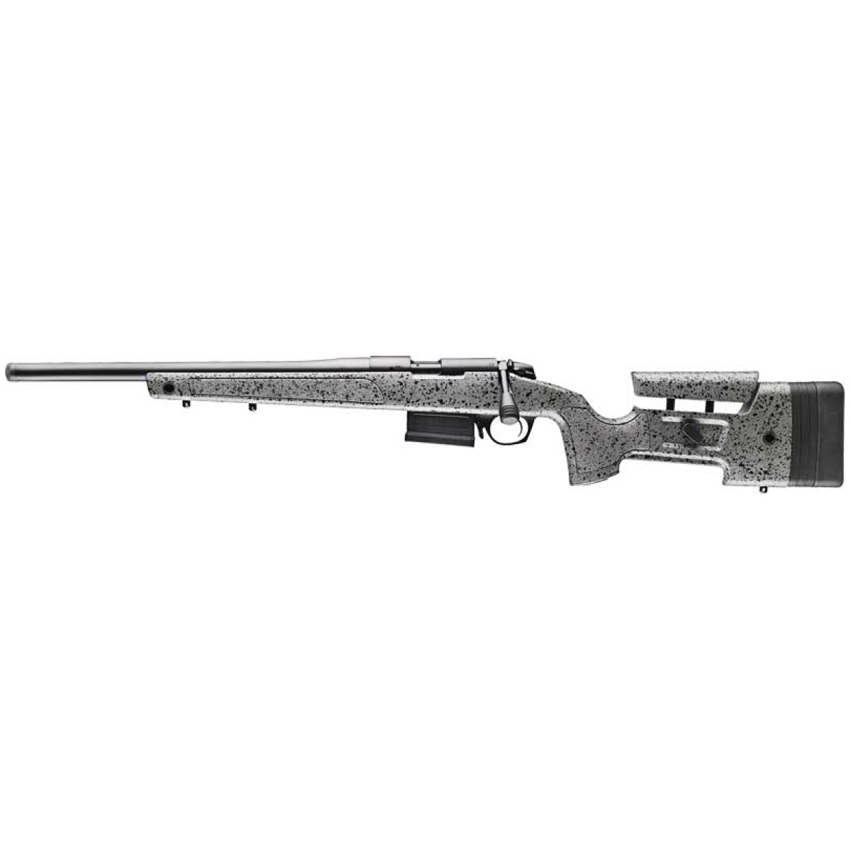 Gb14r001l. Jpg - bergara b14r trainer 22lr lh - 18" #6 black/grey mini chassis - gb14r001l