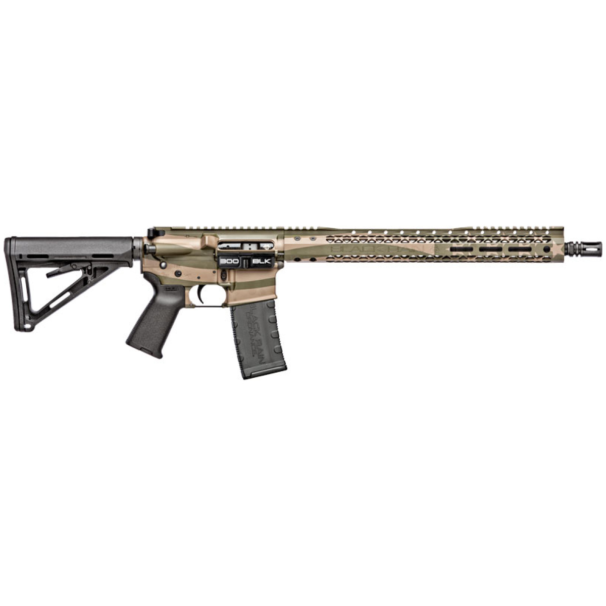 Gbropat300blkod. Jpg - black rain spec+ patriot rifle - 300blk 16" fde/od flag 30rd - gbropat300blkod