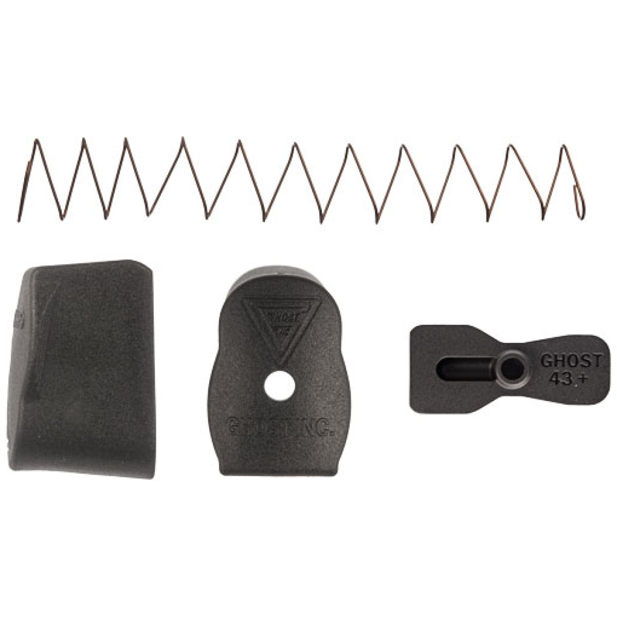 Ghog43plus2. Jpg - ghost moab mag extension for - glock 43 plus 2 rnds black - ghog43plus2