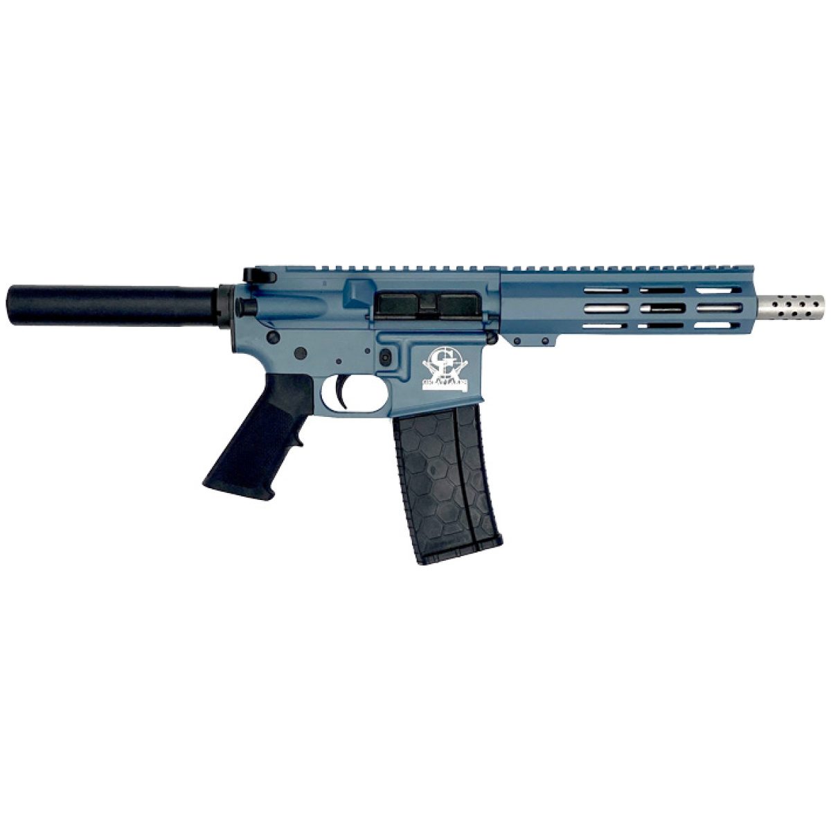 Gl15223sspblu. Jpg - glfa ar15 pistol 223 wylde - 7. 5" stainless bbl blue - gl15223sspblu