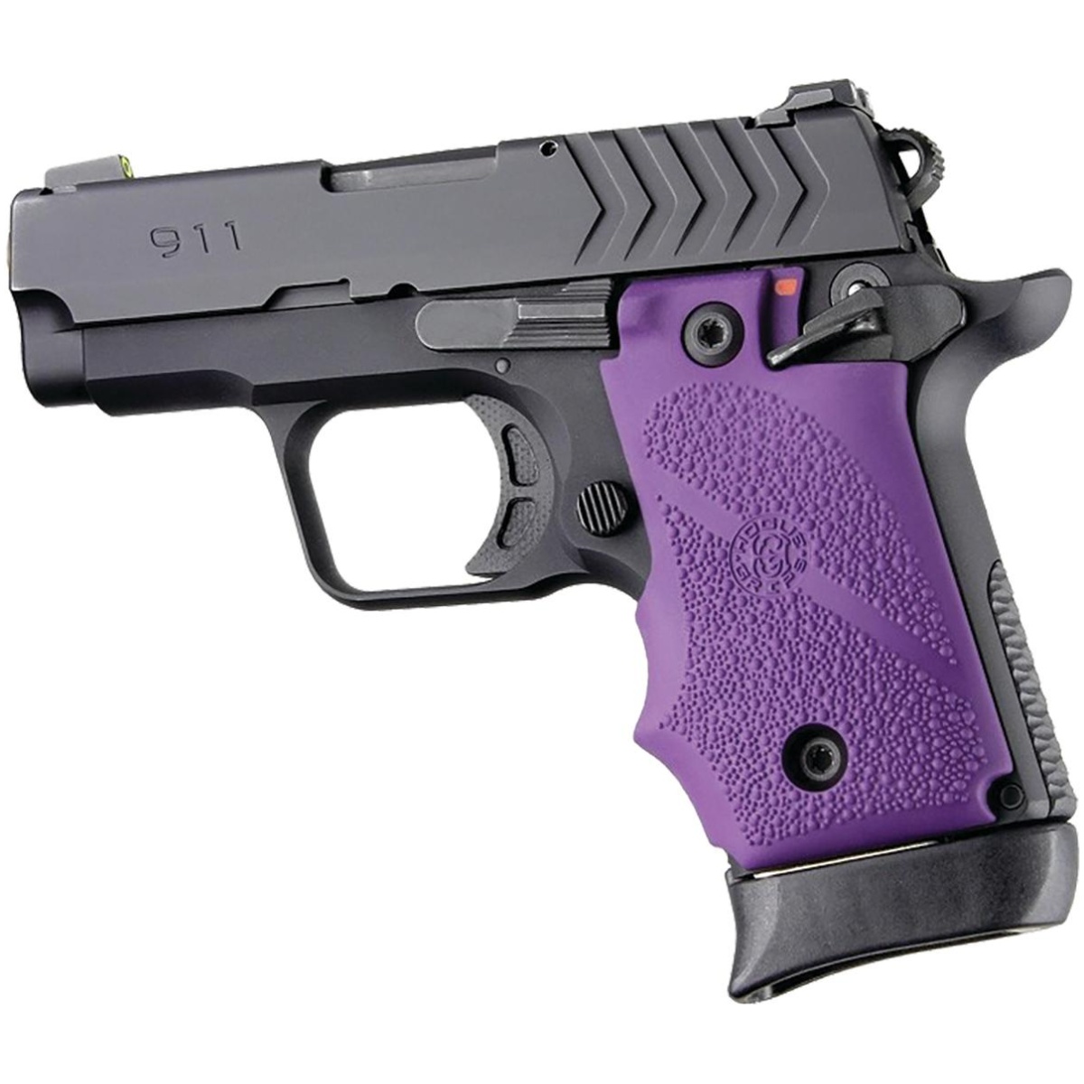 Ha48086. Jpg - hogue ambi safety rubber grip for springfield armory 911- purple - ha48086