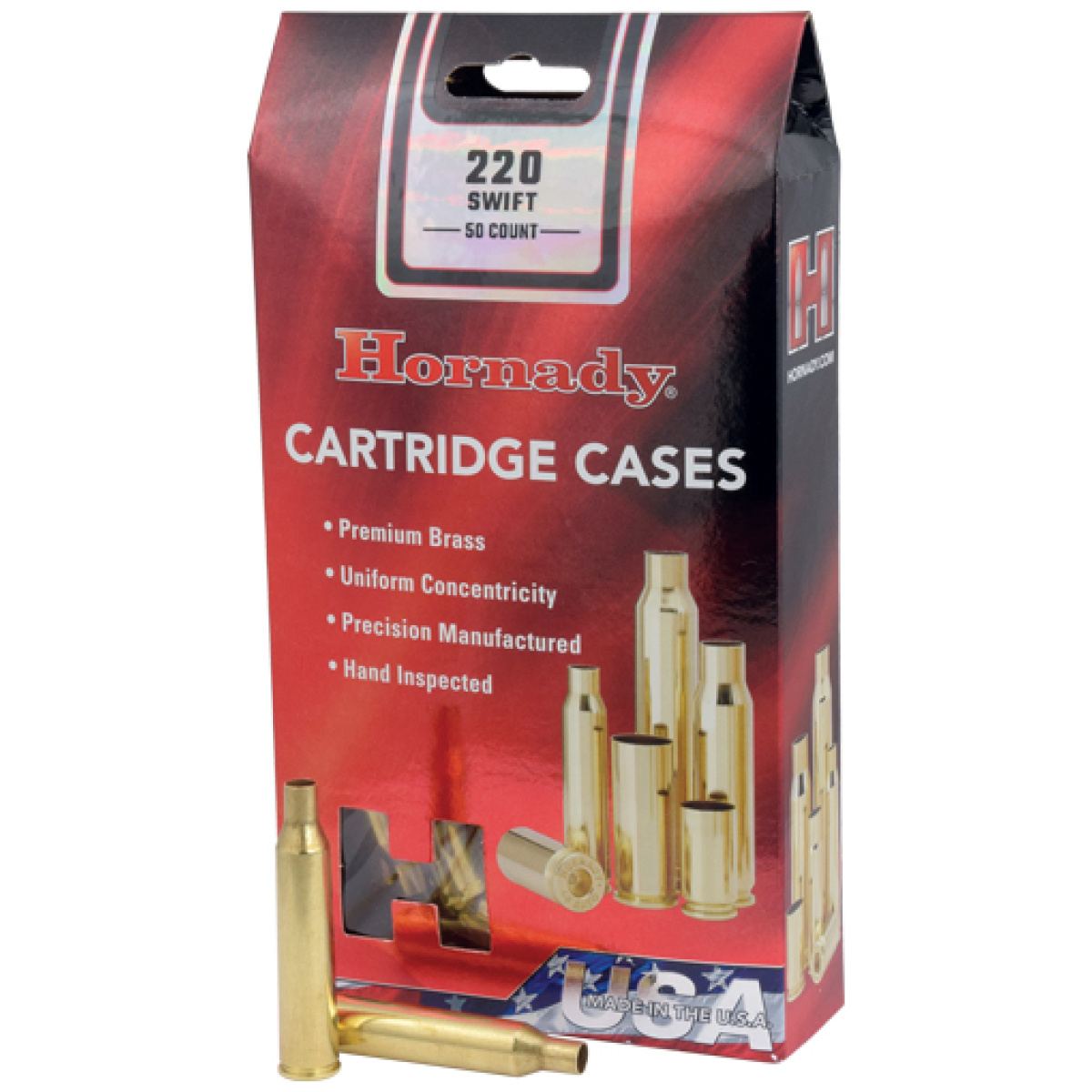 Hdy8615_1. Jpg - hornady unprimed cases - 220 swift 50pk 5bx/cs - hdy8615 1