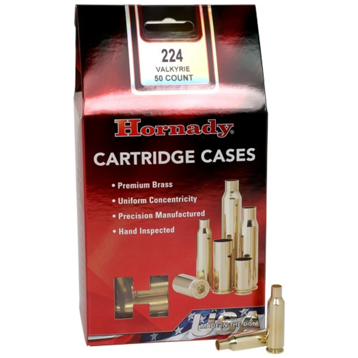 Hdy8618_1. Jpg - hornady unprimed cases - 224 valkyrie 50pk 5bx/cs - hdy8618 1