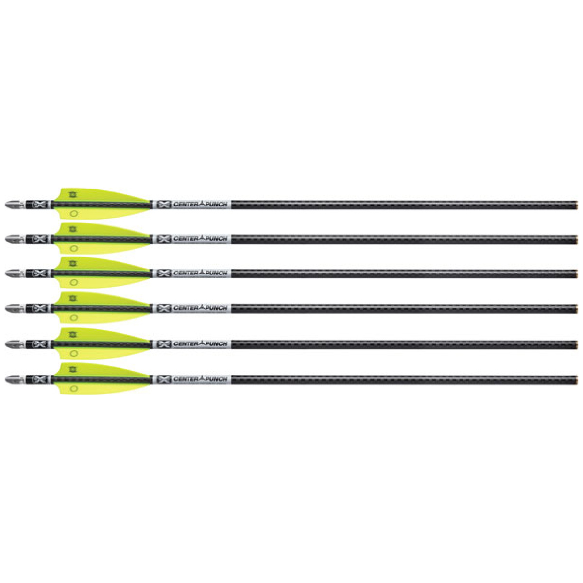 Hea7406. Jpg - tenpoint xbow arrow 20" evo-x - center punch alpha nock hp 6pk - hea7406