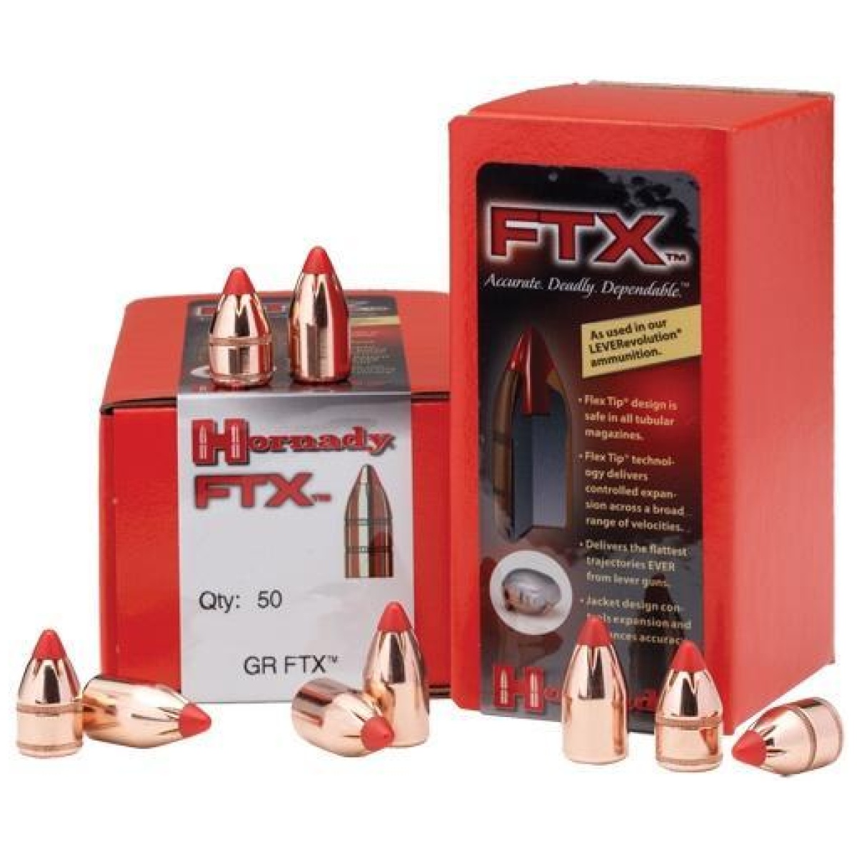 Ho32005. Jpg - hornady ftx rifle bullets. 32 cal. 321" 165 gr ftx 100/ct - ho32005