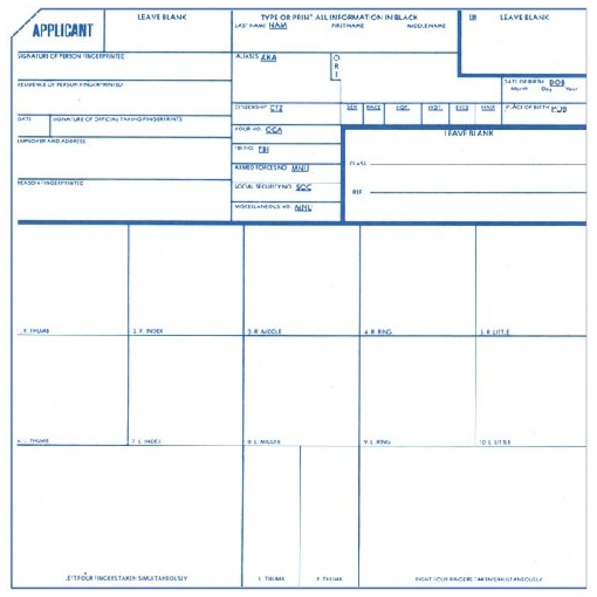 Id-pi40a. Jpg - applicant fingerprint cards - id pi40a