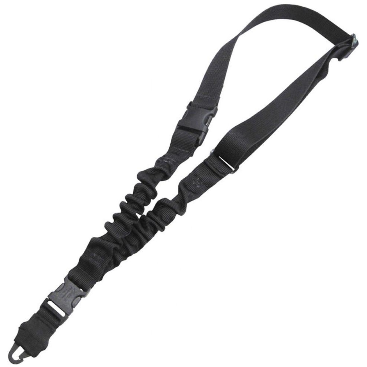 Int6010bk. Jpg - tacshield shock sling single point 1. 25" black with double qrb - int6010bk